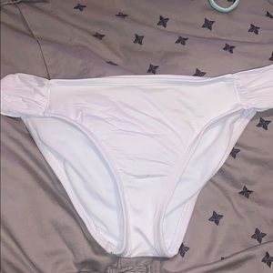 White bikini bottoms